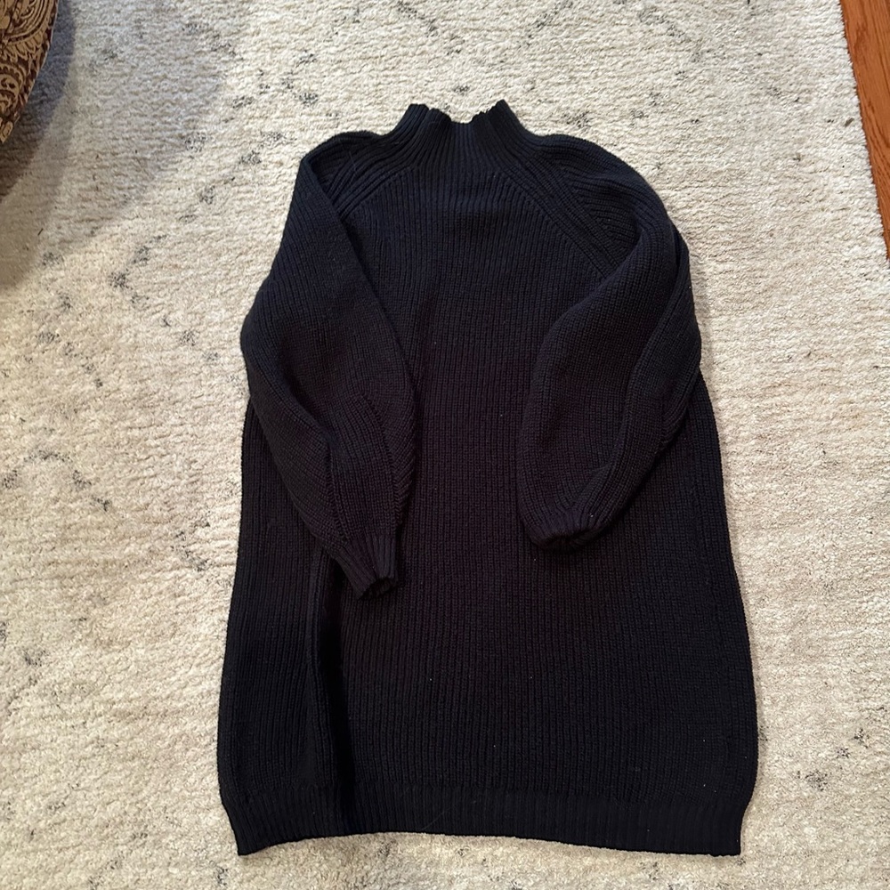 Classic Black Women's Sweater Dress